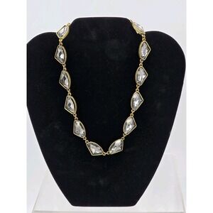 Beautiful‎ Chloe+Isabel Antiqued Goldtone & Smokey Stone Choker Necklace